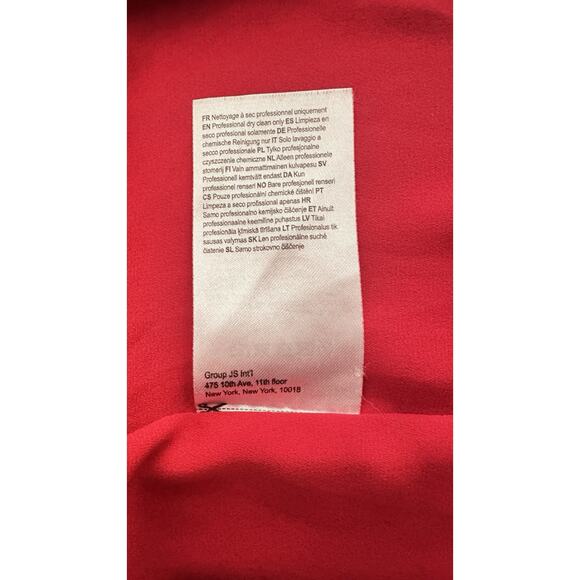 Monique Lhuillier Red One-Shoulder Midi Dress - Picture 13 of 14